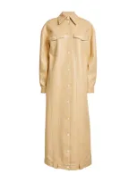 Nanushka Regenerated Leather Keano Coat In Neutral