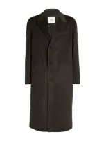 Nanushka Wool-silk Davian Overcoat In Grey