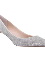 Nina Pointed Toe Pump In True Silver