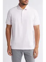 Nordstrom Tech-smart Performance Polo In Pink Cake Feederstripe