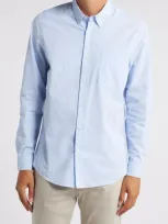 Nordstrom Trim Fit Stripe Stretch Button-down Shirt In Blue/white Classic Stripe