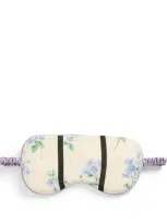 Olivia Von Halle Silk Audrey Hypnos Striped Eye Mask In Multi