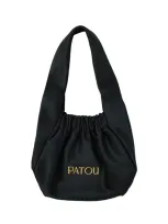 Patou Black Le Biscuit Top Handle Bag