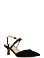 Pelle Moda Kearn Asymmetric Ankle Strap Pump In Black