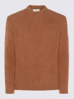 Piacenza 1733 Camel Wool Knitwear In Brown