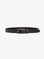 Place Of Elms Gentlemen Leather Belt In Black