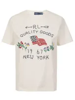 Polo Ralph Lauren Cotton T-shirt In Cream