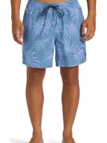 Quiksilver Everyday Mix Volley Swim Trunks In Blue Shadow