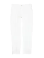 Ralph Lauren Purple Label Cotton-blend Straight Chinos In White