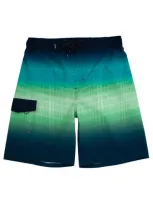 Rokka&rolla Quick-dry Swim Trunks With Elastic Waist In Green Vapor