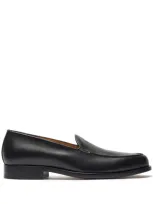 Scarosso Leather Loafers In Black