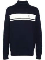 Sergio Tacchini Striped Jumper In Blue