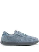 Stone Island Rock Suede Sneakers In Blue