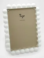 Tizo Lucite Bubbles Frame, 5" X 7" In White