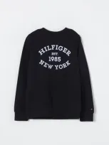 Tommy Hilfiger Kids' Blue Sweatshirt For Boy With Logo In 蓝色