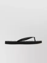 Tory Burch Kira Logo Flip Flops In Black