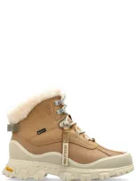 Ugg Adirondack Meridian Leather Shearling Hiker Boots In Sand