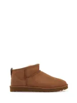 Ugg Classic Ultra Mini Ankle Boots In Brown