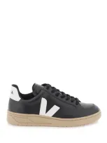 Veja Leather V 12 Sneakers In Black