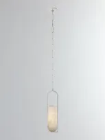 Visual Comfort Signature Melange Small Elongated Pendant By Kelly Wearstler In Polished Nickel