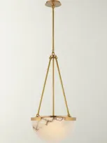 Visual Comfort Signature Melange Small Pendant By Kelly Wearstler In Antq Brass