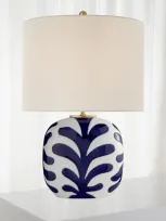 Visual Comfort Signature Parkwood Medium Table Lamp In Blue