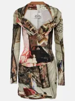 Vivienne Westwood Sara Printed Minidress In Multicoloured