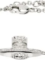 Vivienne Westwood Silver Carmela Bas Relief Bracelet In Gray