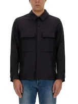 Zegna Oversize Shirt In Blue