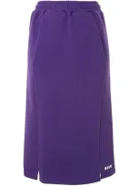 Msgm Paneled Pencil Skirt In Purple