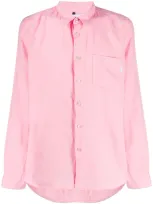 Ps By Paul Smith Long Sleeve Chest Pocket Shirt In Pink