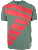 Ea7 Print T-shirt In Green