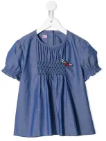 Familiar Kids' Chambray Shirt In Blue