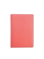 Royce New York Rfid-blocking Leather Passport Case In Red