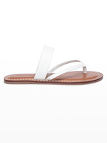 Bernardo Leia Flat Thong Sandals In White