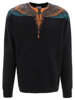 Marcelo Burlon County Of Milan Marcelo Burlon Icon Wings Cotton Sweatshirt In Black