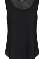 Koral Vital Cotton And Tencel-blend Jersey Tank In Black